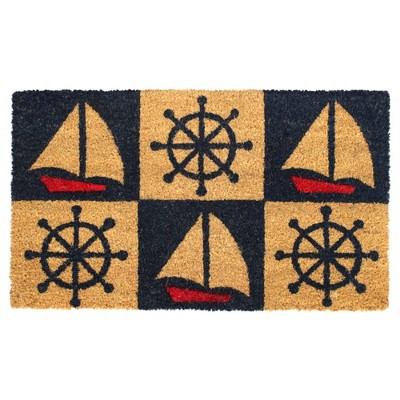 Tufted Marine Board Doormat Red - Raj
