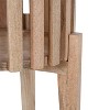 Kate and Laurel Paynter Round Wood Freestanding Planter, 2 Piece, Natural - 3 of 4