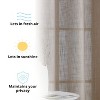 HLC.ME Abbey Faux Linen Sheer Thick Half Short Grommet Curtain Valance Small Windows, Kitchen and Bathroom - 3 of 4