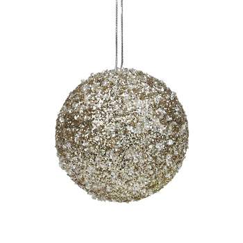 Northlight 5" Gold and Silver Sequin Ball Christmas Ornament