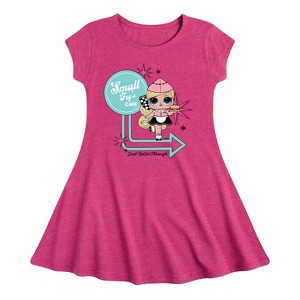 Girls' - LOL Surprise! - Small Fry Café Fit & Flair Cap Sleeve Dress - 1 of 3