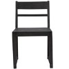HomeRoots Set of Two Dark Gray Ladder Back Dining Side Chairs - 4 of 4