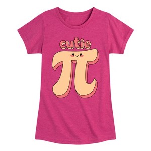 Girls' - Instant Message - Cutie Pi Fitted Short Sleeve Graphic T-Shirt - 1 of 4
