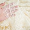 Wikineon Vintage Lace Tablecloth Rectangle 60x120 Inches Long Embroidered Ivory Table Cloths for Parties Wedding Reception Home Decorations - 3 of 4