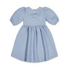 Hope & Henry Girls' Quilted Puff Sleeve Dress, Infant - 3 of 3