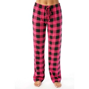 Just Love Womens Buffalo Plaid Knit Jersey Pajama Pants Buffalo Check - 1 of 2