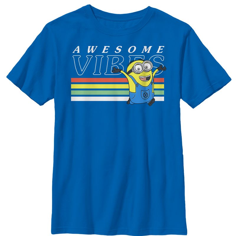 Boy's Despicable Me Minion Rainbow Vibes T-Shirt, 1 of 5