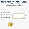 Avery Labels, 1" x 2-5/8", Matte White, Double Gold Border w/ Florals, 160ct - 2 of 4