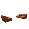 TIRAMISUBEST Contemporary Modular Sofa with Plush Chenille Upholstery - 3-Seat Sectional with Deep Seating & Soft Backrest - Orange - 4 of 4