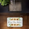 Stupell Industries Bless This Home Sunflowers Printed Anti-Fatigue Floor Mat, design by Kim Allen, 30"x18" - 2 of 4