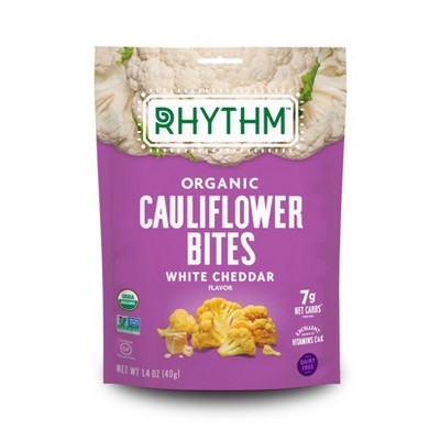 Rhythm White Cheddar Organic Cauliflower Bites - 1.4oz