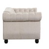 Chesterfield Chenille Couch Button Tufted Cushion Seats Loveseat with Rolled Arm for Living Room Beige - Morden Fort - 4 of 4