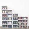 YIYIBYUS 3Pcs Shoe Box Shoe Organizer Drawer Transparent Plastic Shoe Storage - 3 of 4