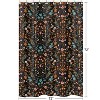 Sweet Jojo Designs Shower Curtain 72in.x72in. Boho Floral Wildflower Black and Orange - 3 of 4