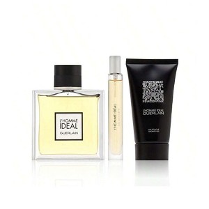 Guerlain L Homme Ideal 3 Pc Set Men's Eau De Toilette Spray 3.3, Shower Gel 2.5, Spray 0.3 Oz - 1 of 1
