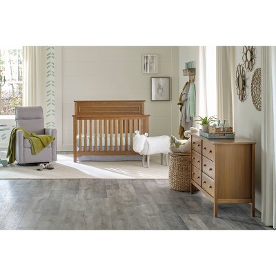 Chestnut Pine Wood 6-Drawer Double Dresser