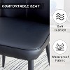 CAVINAS Modern PU Leather Dining Chairs with Foam Cushion and Metal Legs, 6-Piece Side Chair for Dining Room, Living Room - 4 of 4
