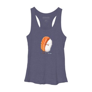 Women's Design By Humans Sushi Hug By andremullerdko Racerback Tank Top - 1 of 3