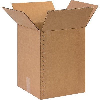The Packaging Wholesalers 11.5" x 11.5" x 15.37" Shipping Boxes 48 ECT Double Wall Brown