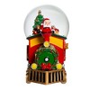 Kurt Adler 120MM Musical Santa Driving Train Water Globe - 2 of 4