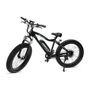 Go Power Bike 26" Go Speed Step Over Electric Mountain Bike - Black - 1 of 4