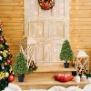 poetree 2.5/3/4 FT Artificial Boxwood Topiary Tree Potted Fake Tree Indoor & Outdoor Faux Plants Decor - 3 of 4