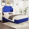 Platform Bed Modern Upholstered with Storage Drawers for Bedroom Queen Size - 3irtyhousy - 2 of 4