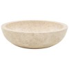 VidaXL Sink 15.7"x4.7" Marble Cream - 4 of 4