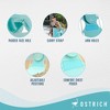 Ostrich Ladies Comfort Lounger with Chest Support, Foldable and Portable Reclining Outdoor Patio Beach Lawn Camping Pool Tanning Chair, Aqua - 3 of 4