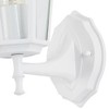 C Cattleya 1-Light White Incandescent Outdoor Wall Sconce in Die-Cast Aluminum(2-Pack ) - 4 of 4