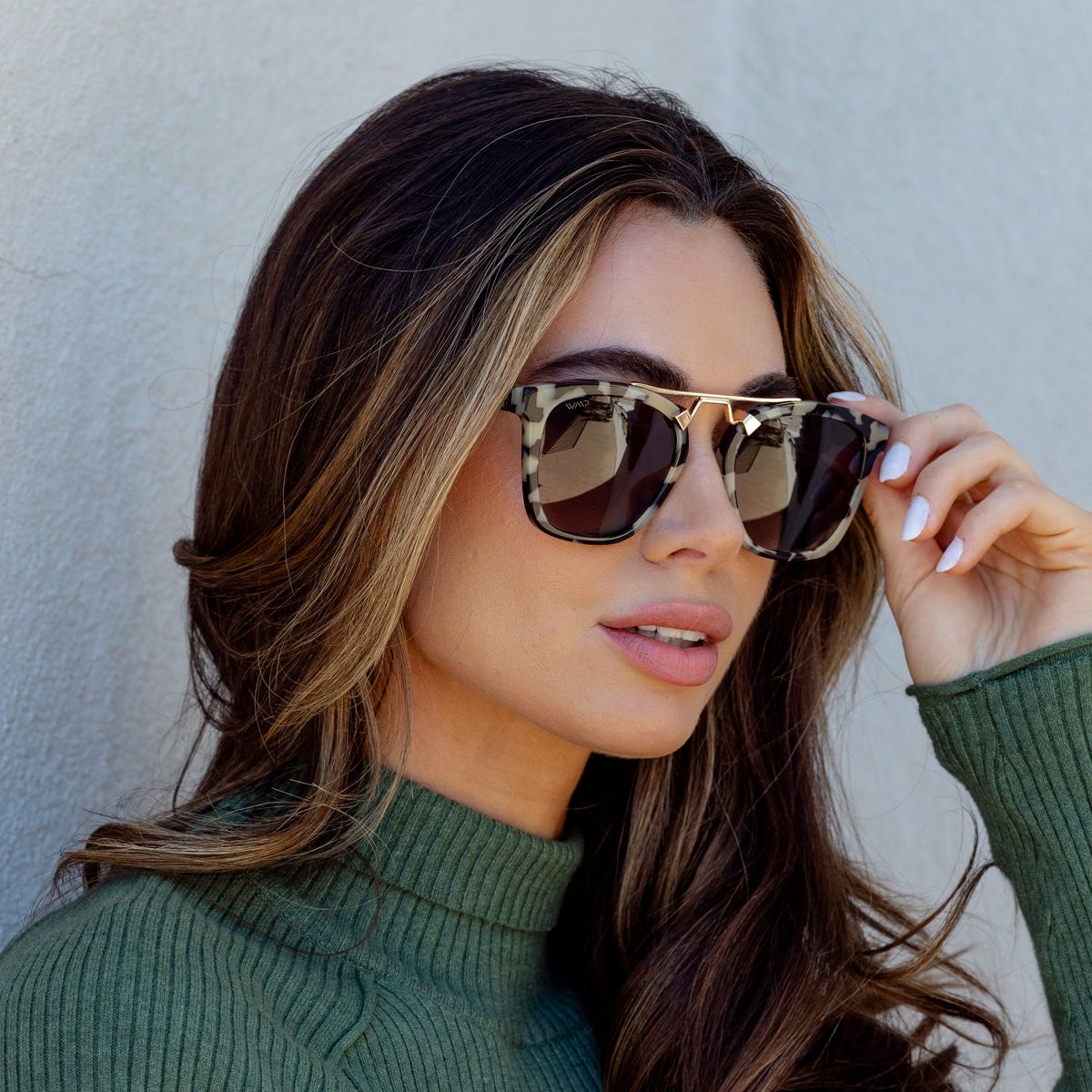 WMP Eyewear Square Vintage Polarized Sunglasses - thumbnail 3