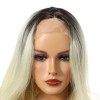 Unique Bargains Women Medium Long Straight Bob Lace Front Wigs with Wig Cap 14" 1PC - 2 of 4