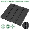 Aukfa 9-Pack WPC Interlocking Deck Tiles, 11.8"x11.8" Outdoor Indoor Waterproof Flooring, 700lb Load, Easy DIY for Patio, Balcony, Pool - 4 of 4