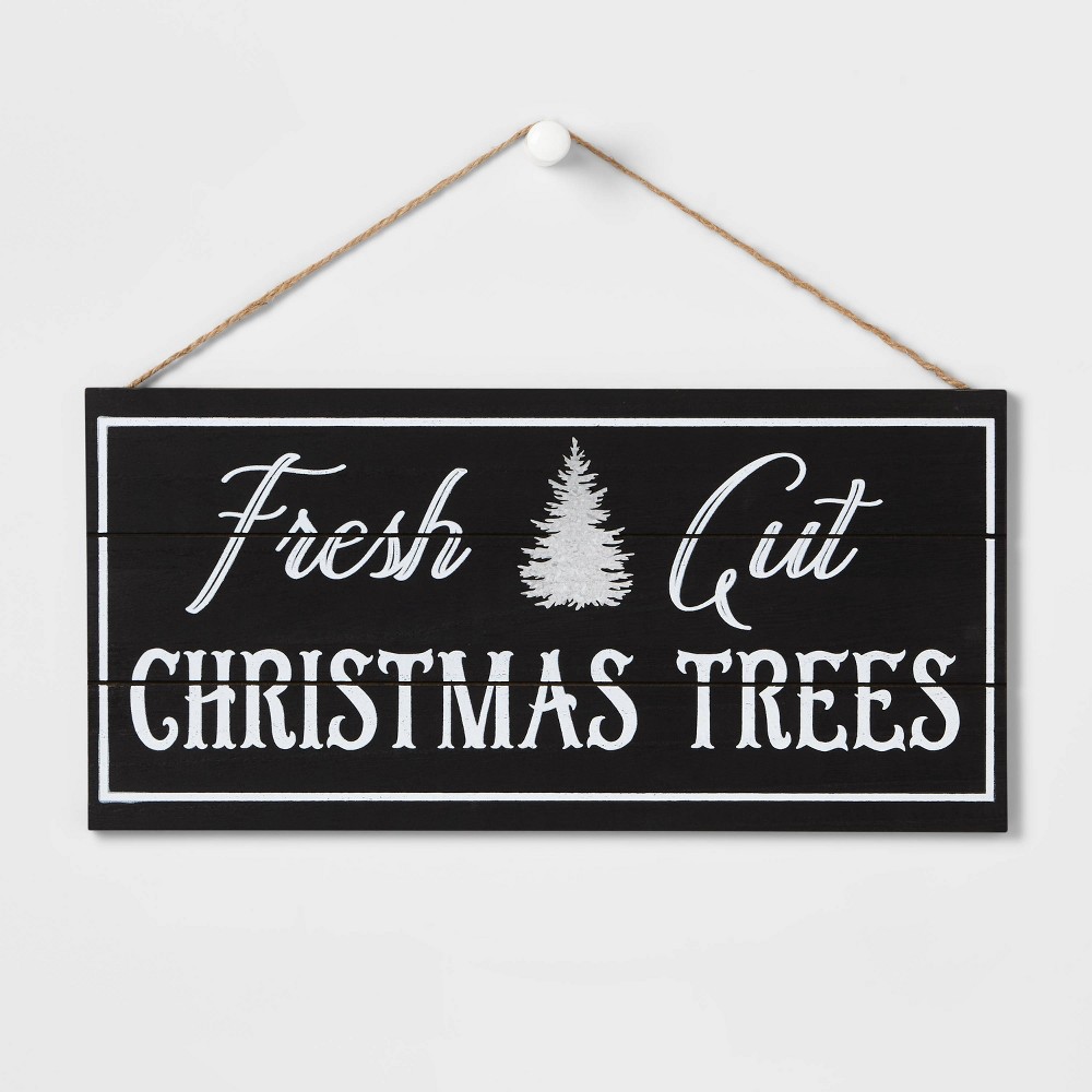 18" 'Fresh Cut Christmas Trees' Wood Wall Décor - Wondershop/Set 5 
