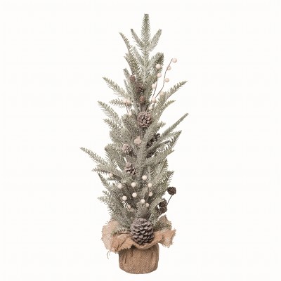 Transpac Artificial Brown Christmas Winter Wonderland Tree