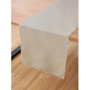 Solino Home Linen Fringe Table Runner - 1 of 4