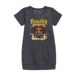 - LOL Surprise! - Royal Bee Graphic Short Sleeve Fleece Dress - 1 of 3