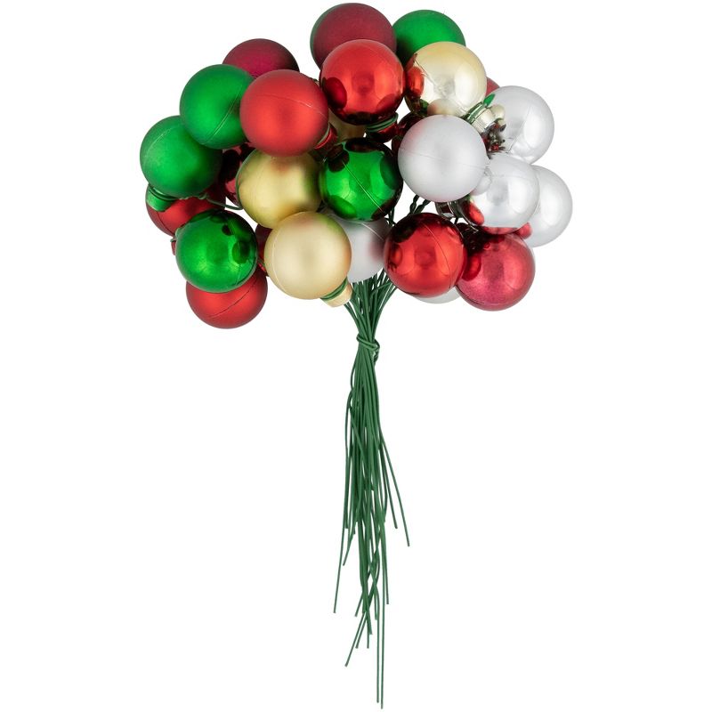 Northlight 6.75" Traditional Colors Shatterproof Ball Ornament Christmas Pick, 5 of 9