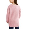 Girls Long Sleeve Cardigan Sweaters Open Front Cable Knit Chunky Cardigans Kids Oversized Cute Outerwear Coat - 2 of 3