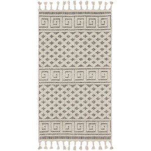 Nourison Elwood Greek Key Textured Indoor Tassel Fringe Rug - 1 of 4