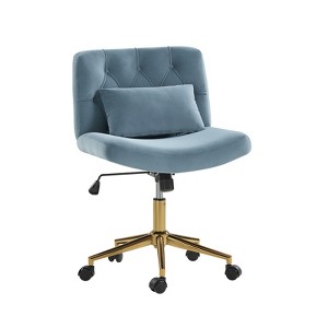 Nigel Modern Flannel Office Chair with Tilt and Adjustable Height Mecha|HULALA HOME - 1 of 4