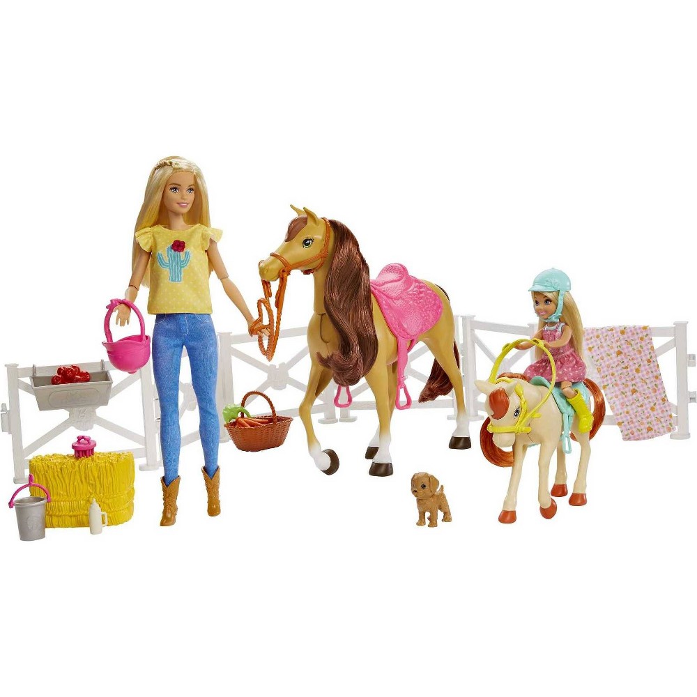 Photos - Doll Accessories Barbie Hugs 'N' Horses Playset 
