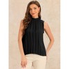 Allegra K Women's Chiffon Sleeveless Work Business Casual Tank Top - 4 of 4