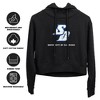 University of San Diego Distressed Primary Logo Cropped Hoodie Pullover Sweatshirt - 3 of 4