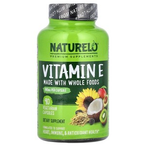 NATURELO Vitamin E, 180 mg, 90 Vegetarian Capsules - 1 of 2