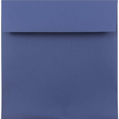 JAM Paper 7.5 x 7.5 Square Invitation Envelopes Presidential Blue 263913007