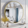 Apmir  Round High Quality Aluminum Alloy Framed French Cleat Mounted Wall Decor Bathroom Vanity Mirror - 4 of 4