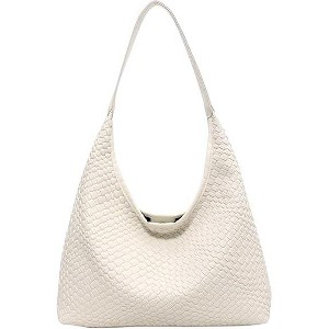Leather Tote Bag for Women Top-handle Shoulder Bag, Hobo Bags Large Capacity Soft Vegan Crossbody Handbag Underarm - 1 of 4
