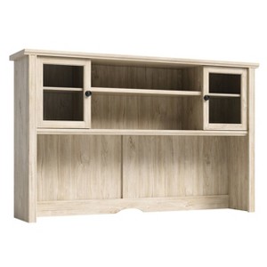 Hammond Office Hutch Chalk Oak - Sauder: Adjustable Shelves, Glass Doors, Rubberwood - 1 of 4