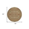 Orange Taupe And Beige Moroccan Washable Indoor Outdoor Area Rug - 3 of 4